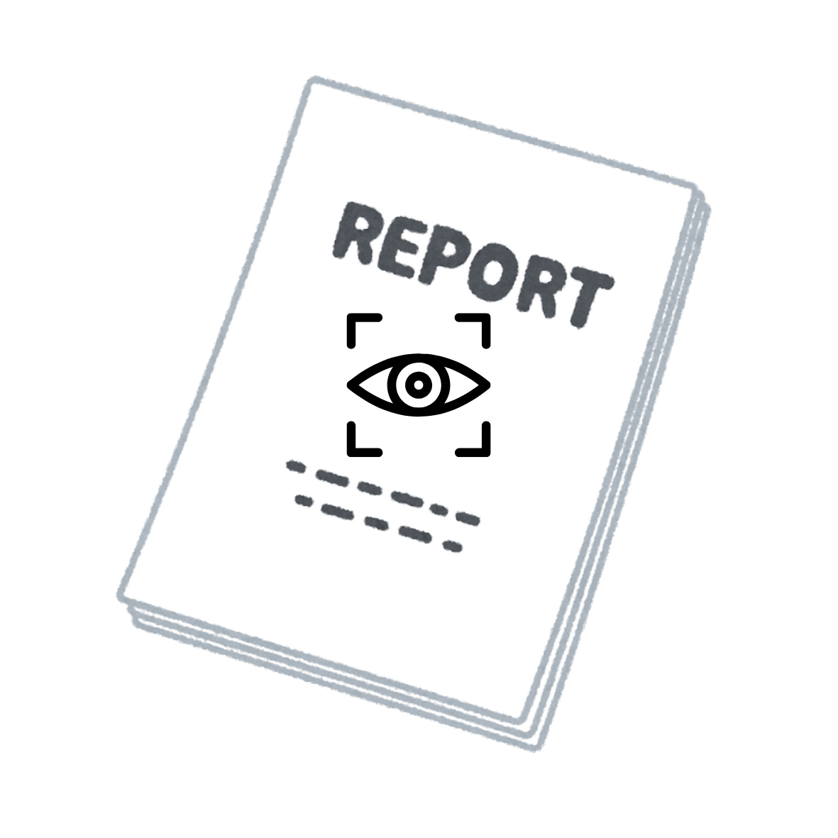 Transparent report icon