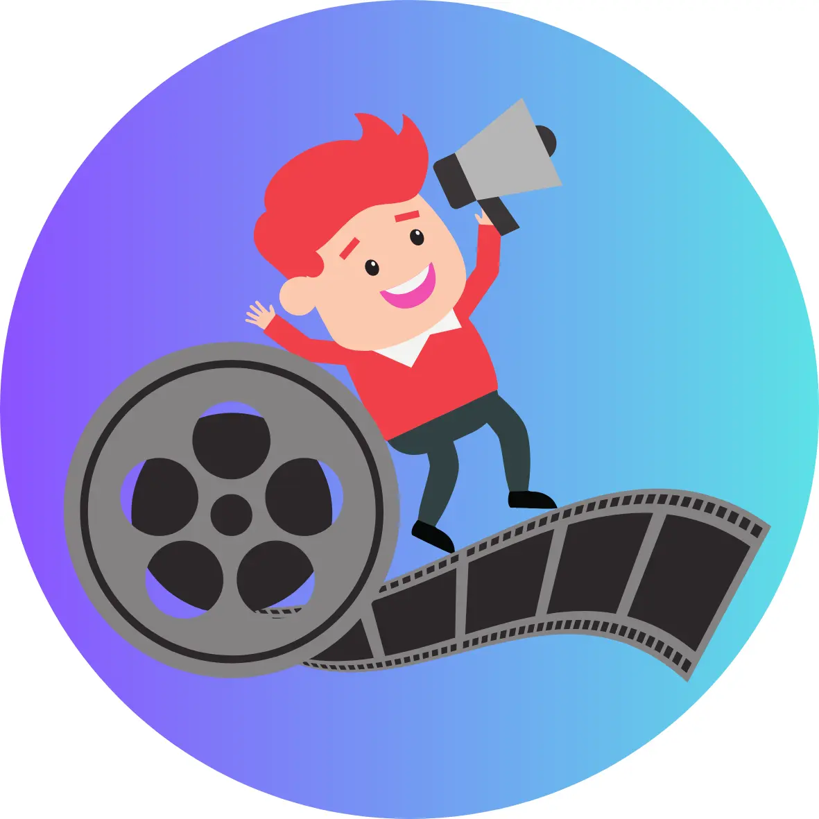 Video content production service icon.